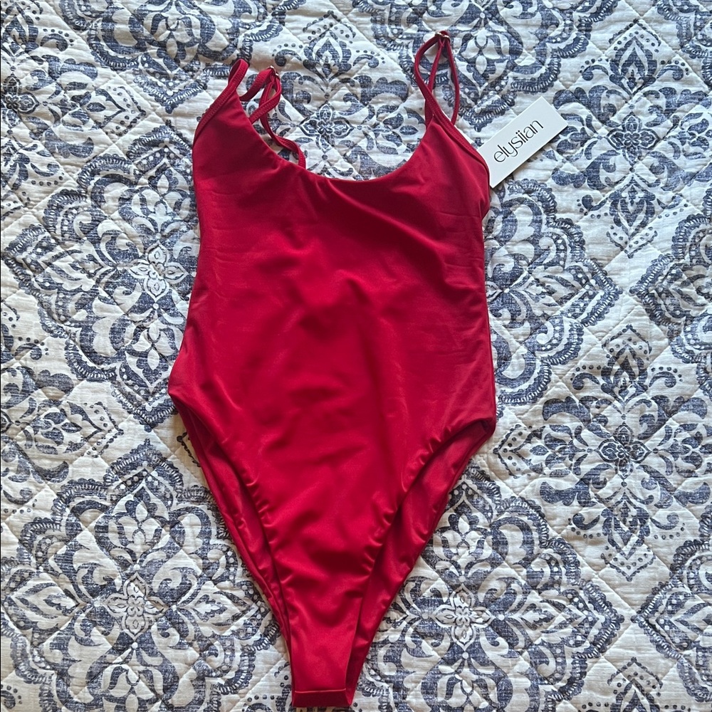 Elysiian Red One Piece Swimsuit